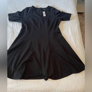 Lane Bryant Perfect Sleeve Vneck Fit and Flare Textured Knit Dress - Size 18/20